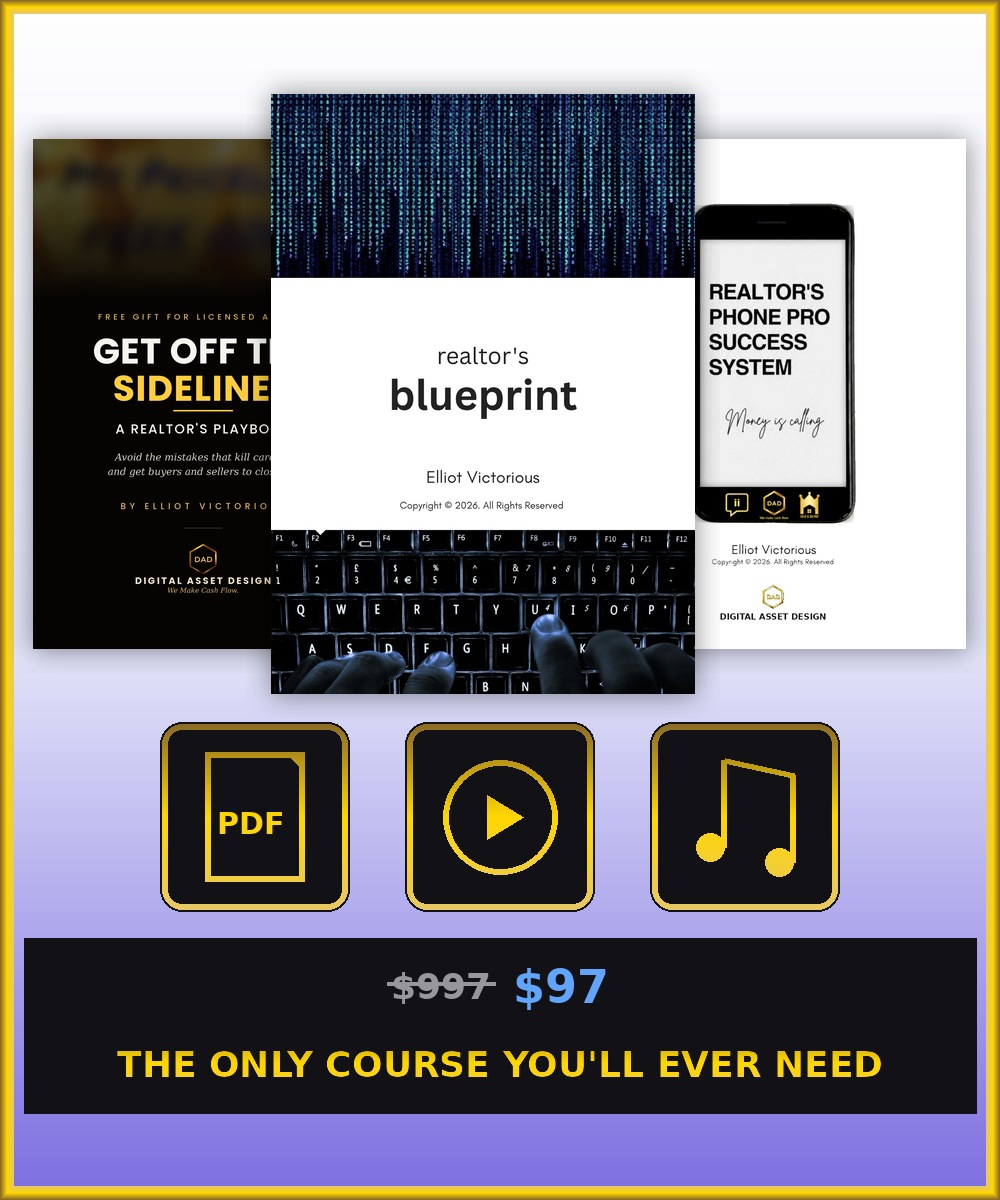 Blueprint package — book, video course, and bonus PDFs & checklists, by Elliot Victorious