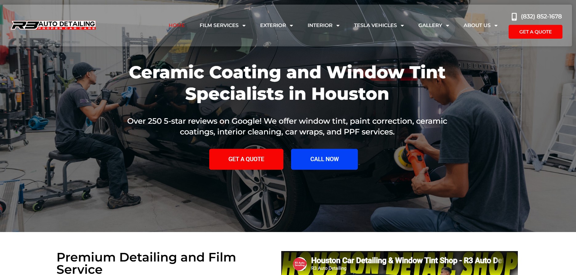 Auto detailing website