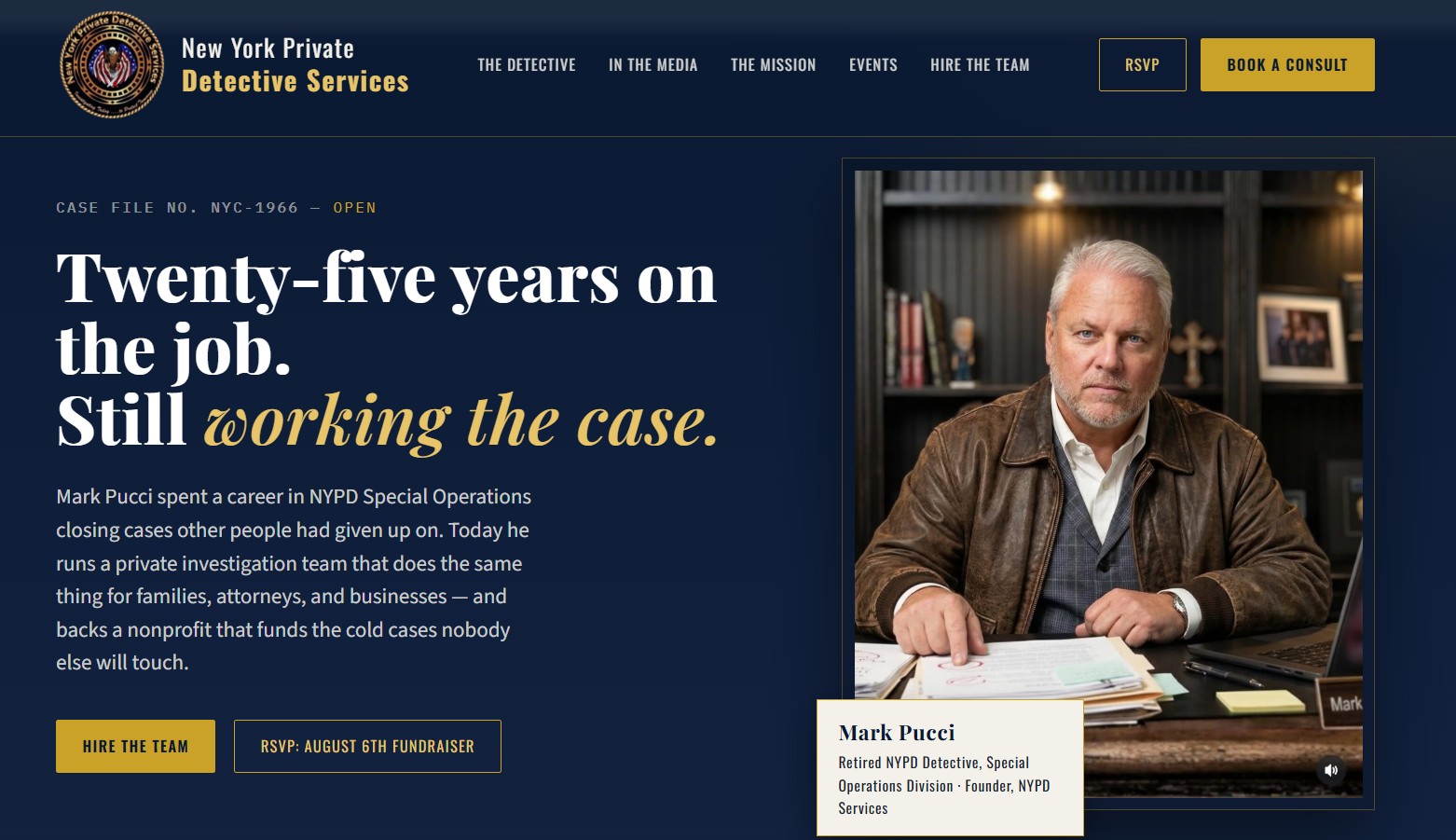 Private investigator website
