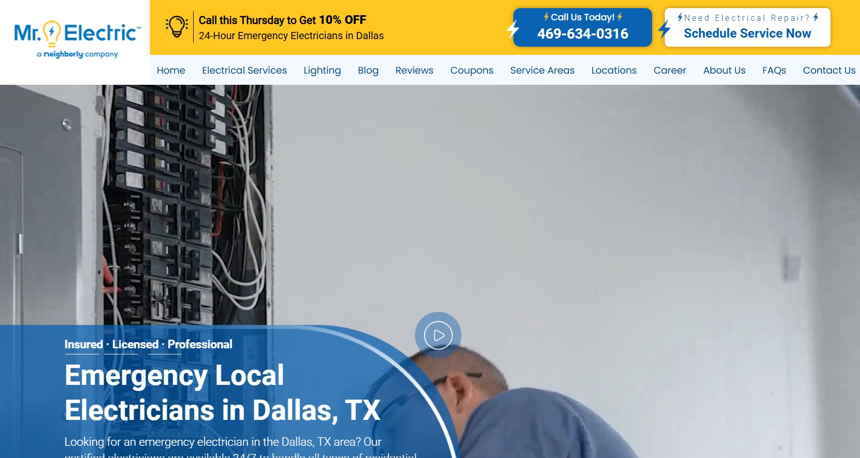 Electrical services website