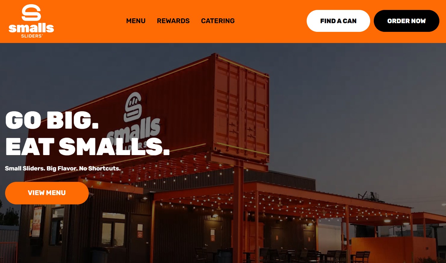 Fast food restaurant website