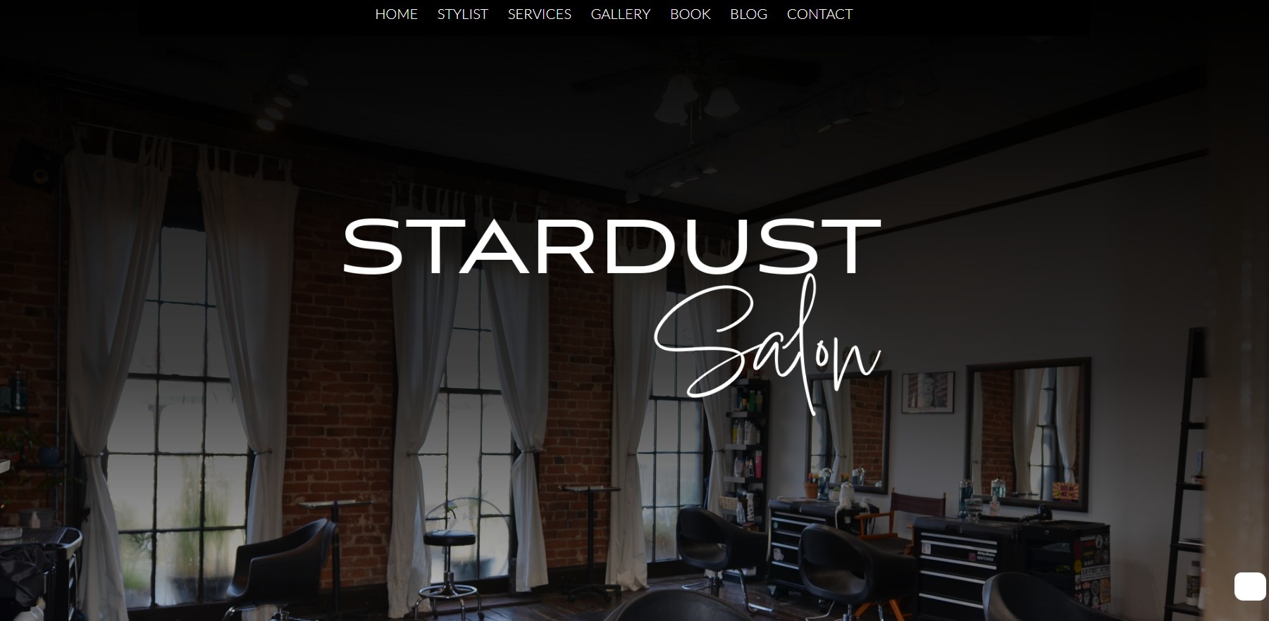 Hair salon website