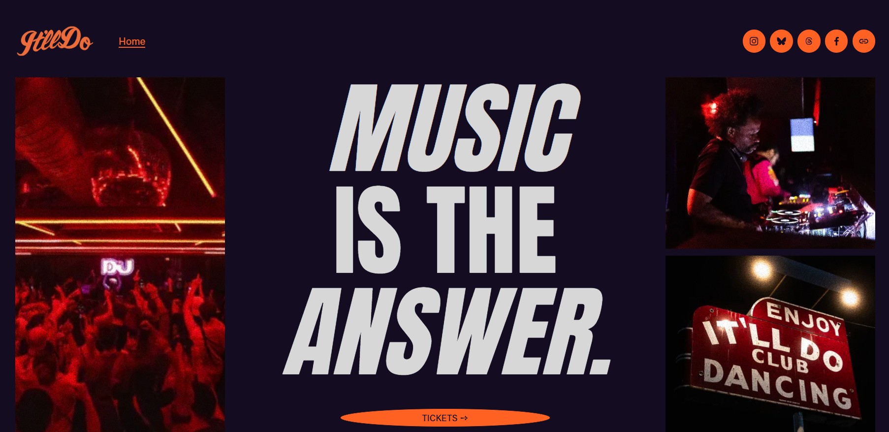 Nightclub website