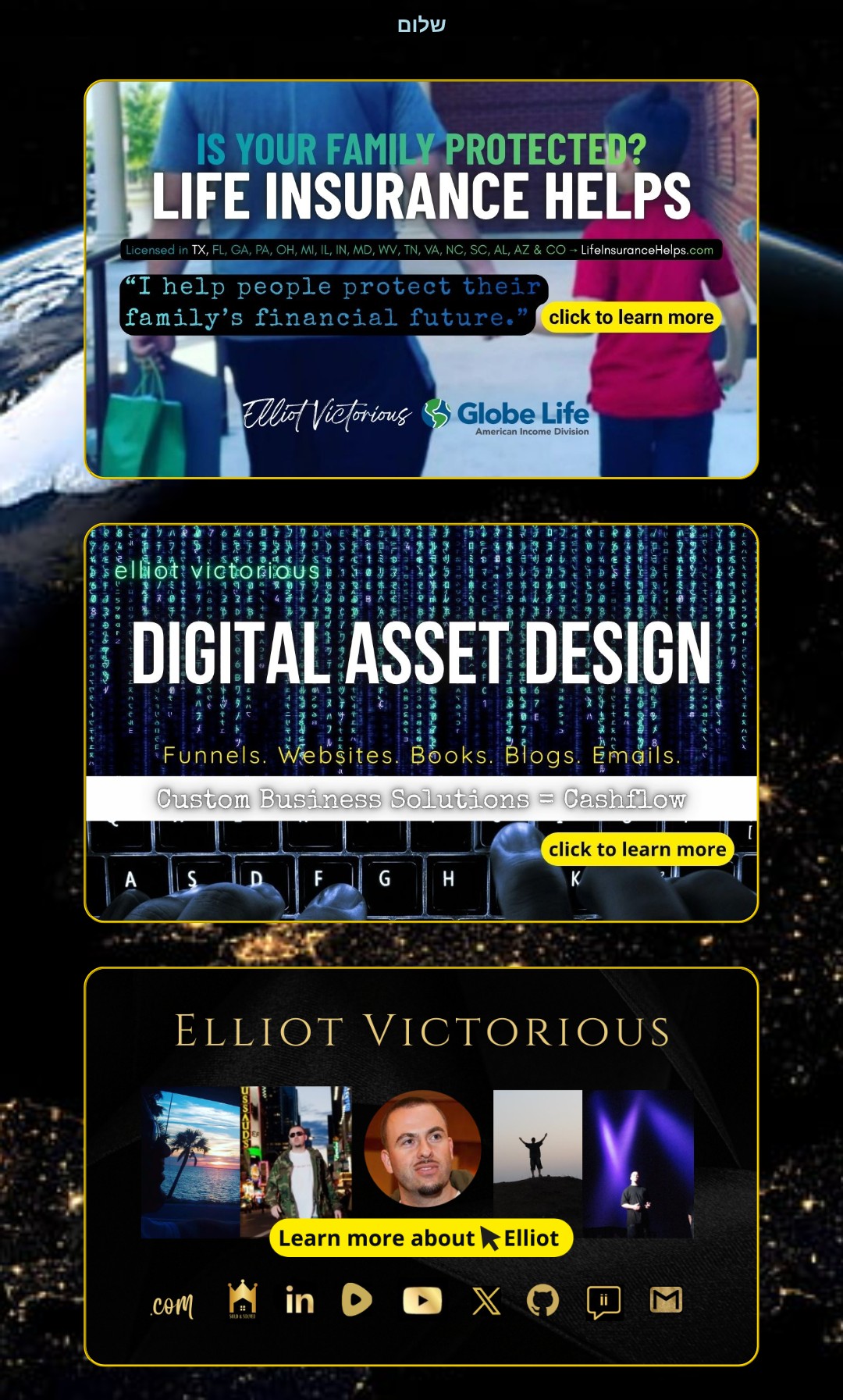 Personal brand website