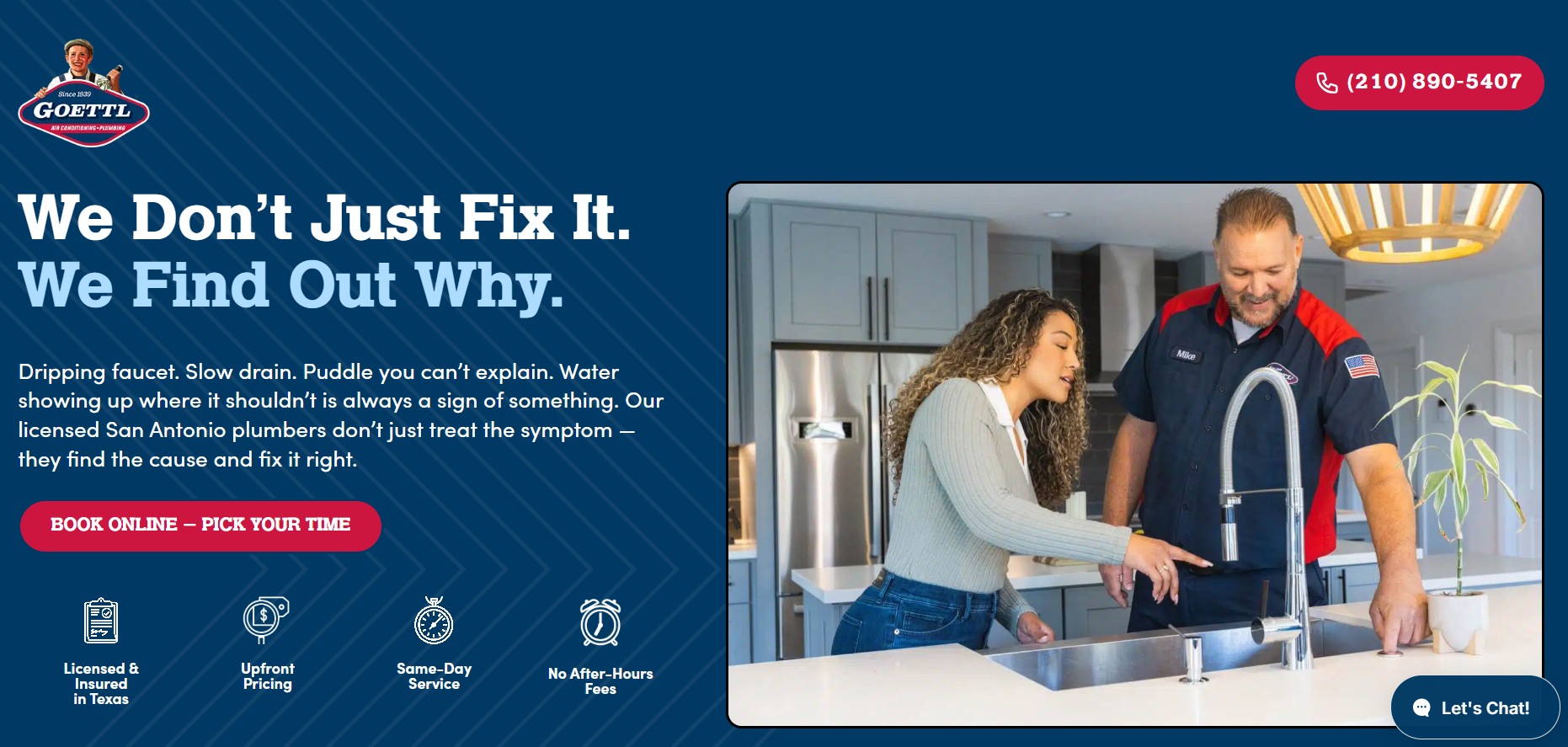 Plumbing & HVAC website